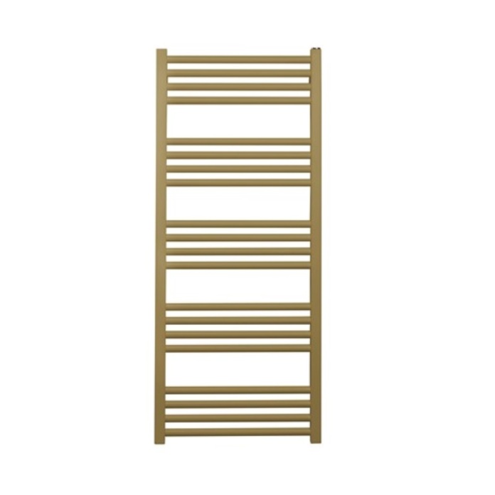 product cut out photo image of MP48X1140F Crosswater MPRO Brushed Brass Heated Towel Rail 1140 x 480mm